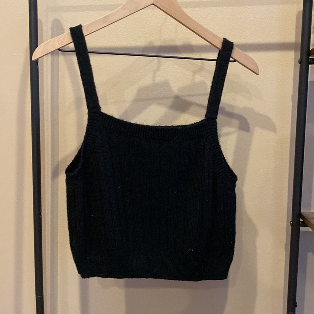 Knit/sweater stylish black cami